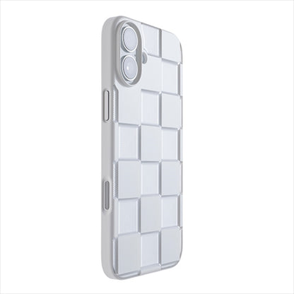 【Web限定】Air Jacket "kiriko" for iPhone 16 Plus  市松(ピュアホワイト)