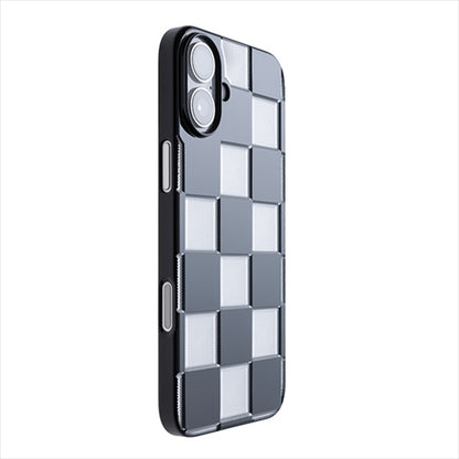 【Web限定】Air Jacket "kiriko" for iPhone 16 Plus  市松(ピアノブラック)