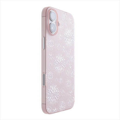 【Web限定】Air Jacket "kiriko" for iPhone 16 Plus  花(クリアピンク)