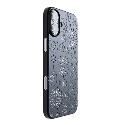 【Web限定】Air Jacket "kiriko" for iPhone 16 Plus  花(ピアノブラック)