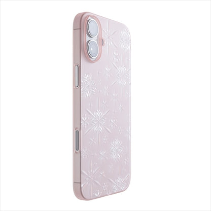 【Web限定】Air Jacket "kiriko" for iPhone 16 Plus 雪片(クリアピンク)