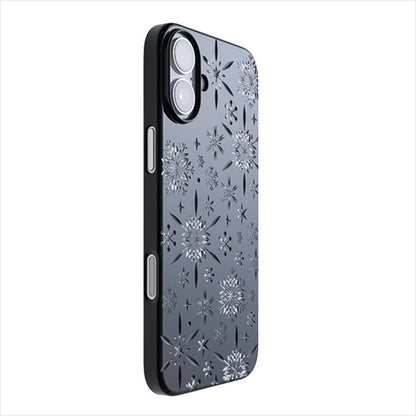 【Web限定】Air Jacket "kiriko" for iPhone 16 Plus 雪片(ピアノブラック)