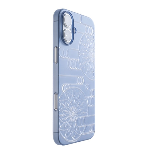 【Web限定】Air Jacket "kiriko" for iPhone 16 Plus  エ霞に鞠(クリアネイビー)