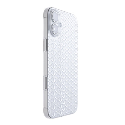 【Web限定】Air Jacket "kiriko" for iPhone 16 Plus  麻の葉つなぎ(クリア)