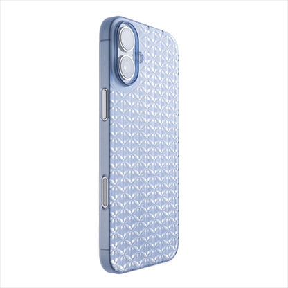 【Web限定】Air Jacket "kiriko" for iPhone 16 Plus  麻の葉つなぎ(クリアネイビー)