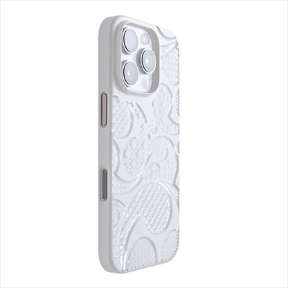 【Web限定】Air Jacket "kiriko" for iPhone 16 Pro 三つ巴(ピュアホワイト)