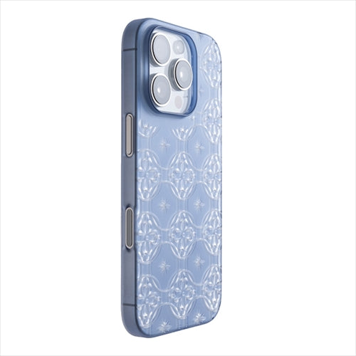 【Web限定】Air Jacket "kiriko" for iPhone 16 Pro七宝に花十字(クリアネイビー)