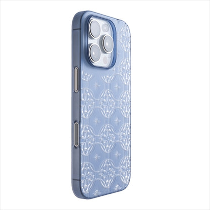 【Web限定】Air Jacket "kiriko" for iPhone 16 Pro七宝に花十字(クリアネイビー)