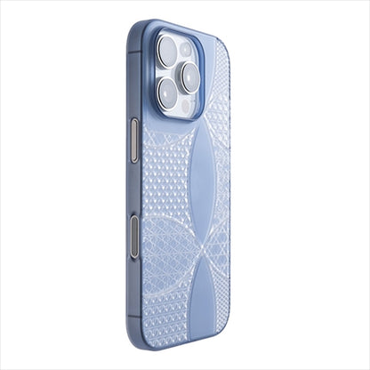 【Web限定】Air Jacket "kiriko" for iPhone 16 Pro 千代柄（七宝）(クリアネイビー)