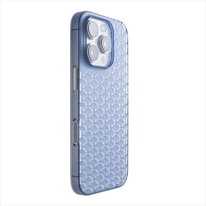 【Web限定】Air Jacket "kiriko" for iPhone 16 Pro 毘沙門亀甲(クリアネイビー)