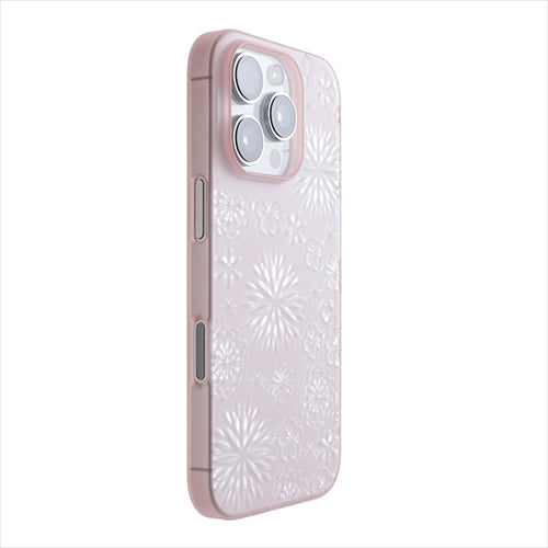 【Web限定】Air Jacket "kiriko" for iPhone 16 Pro 花(クリアピンク)