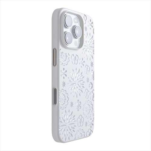 【Web限定】Air Jacket "kiriko" for iPhone 16 Pro 花(ピュアホワイト)