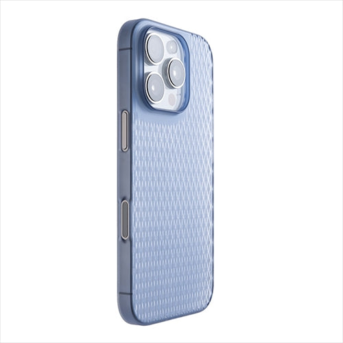 【Web限定】Air Jacket "kiriko" for iPhone 16 Pro 米つなぎ(クリアネイビー)