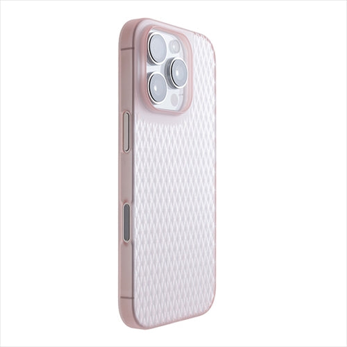 【Web限定】Air Jacket "kiriko" for iPhone 16 Pro 米つなぎ(クリアピンク)