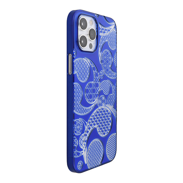 【Web限定】Air Jacket “kiriko” for iPhone12 Pro Max 三つ巴 (瑠璃)