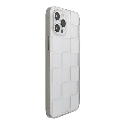 【Web限定】Air Jacket “kiriko” for iPhone12 Pro Max 市松 (クリア)