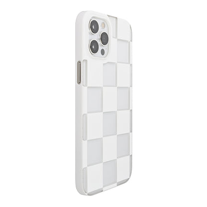 【Web限定】Air Jacket “kiriko” for iPhone12 Pro Max 市松 (ピュアホワイト)