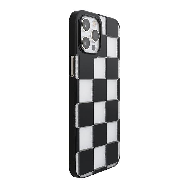 【Web限定】Air Jacket “kiriko” for iPhone12 Pro Max 市松 (ピアノブラック)