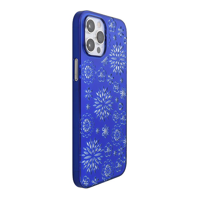 【Web限定】Air Jacket “kiriko” for iPhone12 Pro Max 花 (瑠璃)