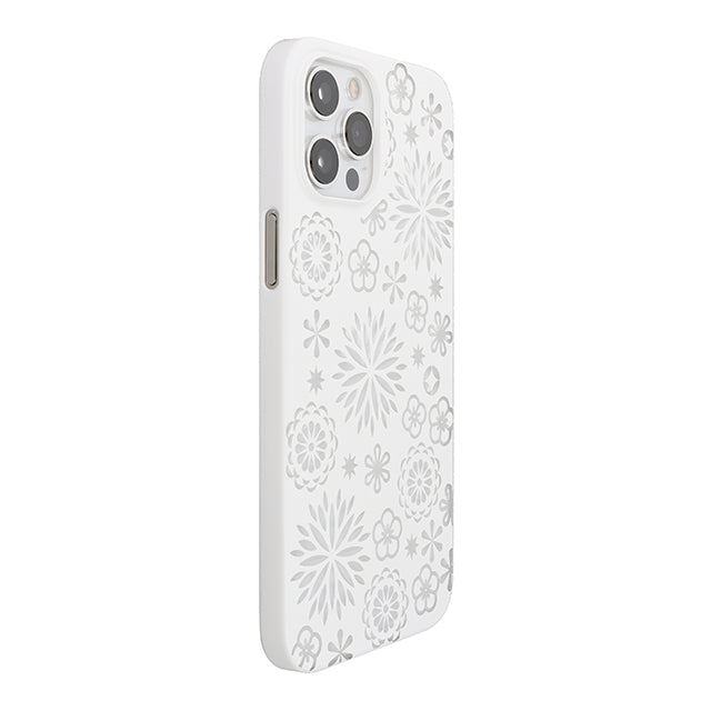 【Web限定】Air Jacket “kiriko” for iPhone12 Pro Max 花 (ピュアホワイト)