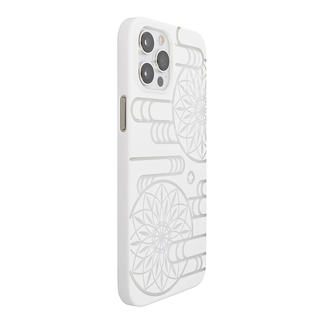 【Web限定】Air Jacket “kiriko” for iPhone12 Pro Max エ霞に鞠 (ピュアホワイト)