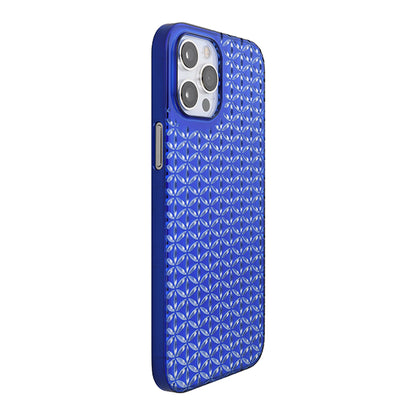 【Web限定】Air Jacket “kiriko” for iPhone12 Pro Max 麻の葉つなぎ (瑠璃)