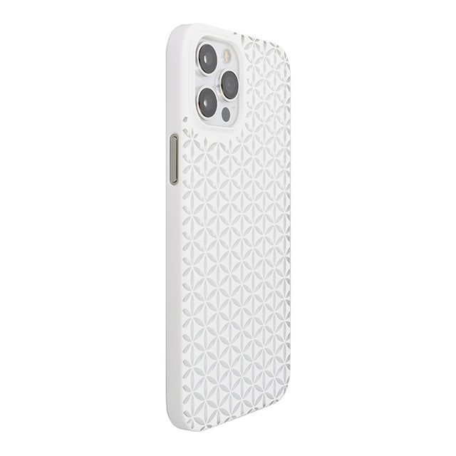 【Web限定】Air Jacket “kiriko” for iPhone12 Pro Max 麻の葉つなぎ (ピュアホワイト)