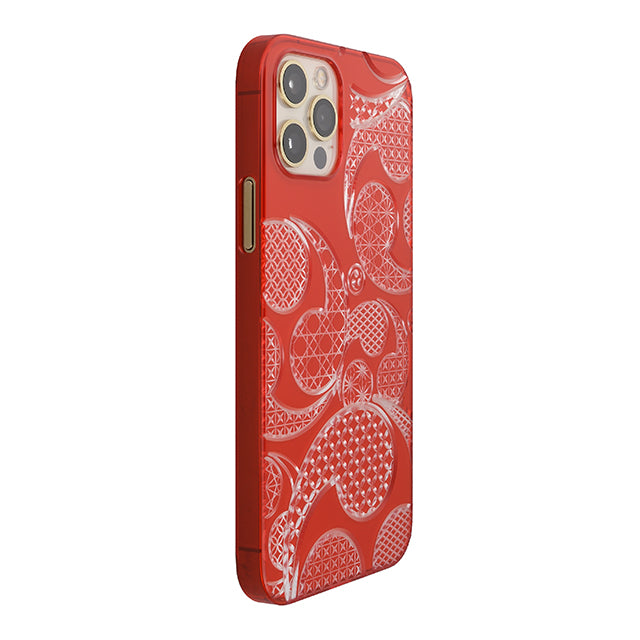 【Web限定】Air Jacket “kiriko” for iPhone12 / iPhone12 Pro 三つ巴 (紅)