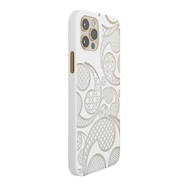 【Web限定】Air Jacket “kiriko” for iPhone12 / iPhone12 Pro 三つ巴 (ピュアホワイト)