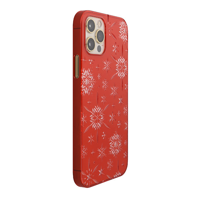 【Web限定】Air Jacket “kiriko” for iPhone12 / iPhone12 Pro 雪片 (紅)