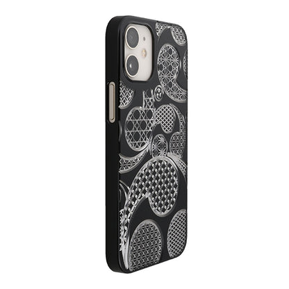 【Web限定】Air Jacket “kiriko” for iPhone12 mini 三つ巴 (ピアノブラック)