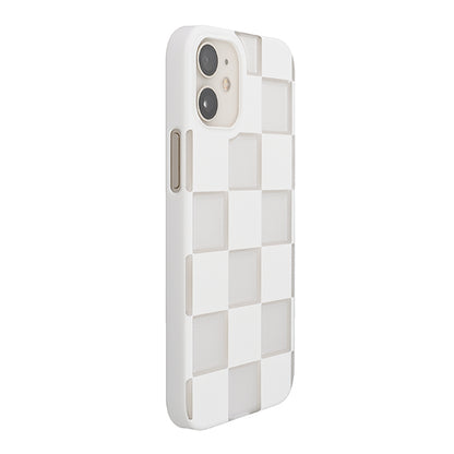 【Web限定】Air Jacket “kiriko” for iPhone12 mini 市松 (ピュアホワイト)