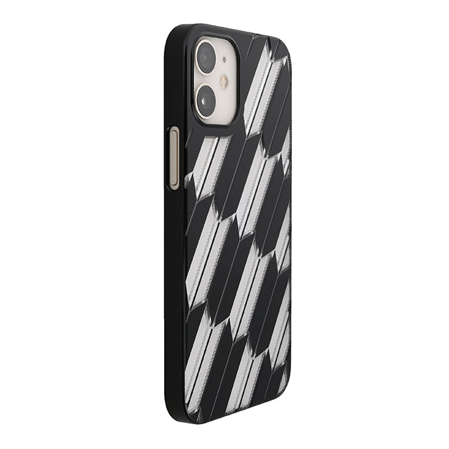 【Web限定】Air Jacket “kiriko” for iPhone12 mini 矢絣 (ピアノブラック)