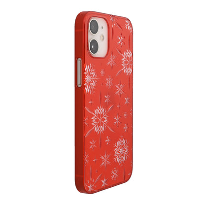 【Web限定】Air Jacket “kiriko” for iPhone12 mini 雪片 (紅)