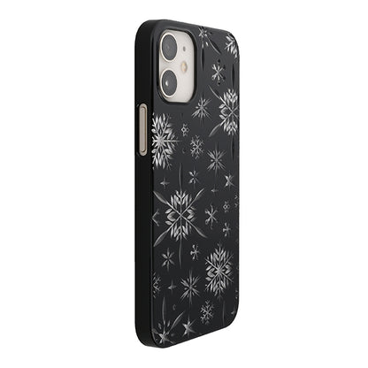 【Web限定】Air Jacket “kiriko” for iPhone12 mini 雪片 (ピアノブラック)