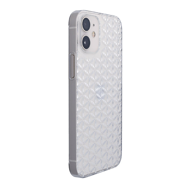 【Web限定】Air Jacket “kiriko” for iPhone12 mini 麻の葉つなぎ (クリア)