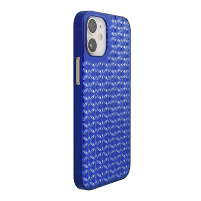 【Web限定】Air Jacket “kiriko” for iPhone12 mini 麻の葉つなぎ (瑠璃)