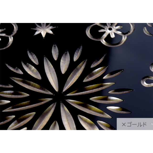 【Web限定】Air Jacket “kiriko” for iPhone XS 花 ピアノブラック