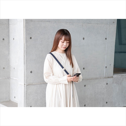 【WEB限定】P.S.SHOULDER STRAP【デニム】幅 20mm（濃紺×黒）