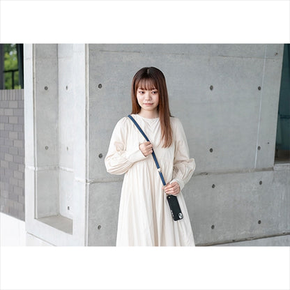 【WEB限定】P.S.SHOULDER STRAP【デニム】幅 20mm（フェード×ベージュ）