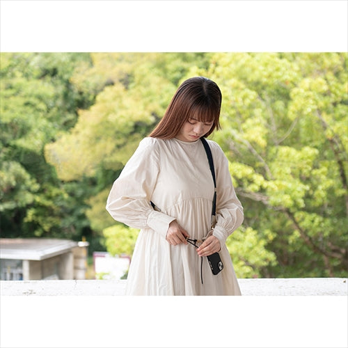 【WEB限定】P.S.SHOULDER STRAP【デニム】幅 30mm（濃紺×グリーン）