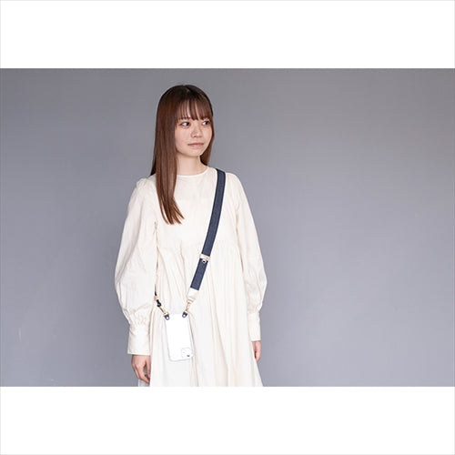 【WEB限定】P.S.SHOULDER STRAP【デニム】幅 30mm（濃紺×黒）