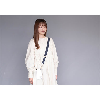 【WEB限定】P.S.SHOULDER STRAP【デニム】幅 30mm（濃紺×黒）