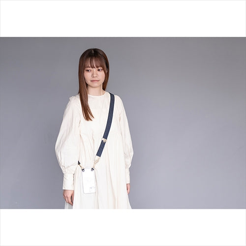 【WEB限定】P.S.SHOULDER STRAP【デニム】幅 30mm（濃紺×黒）