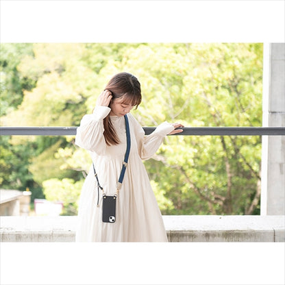 【WEB限定】P.S.SHOULDER STRAP【デニム】幅 30mm（フェード×グリーン）