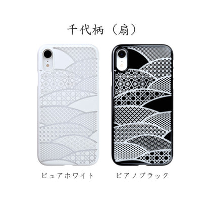 【Web限定】Air Jacket “kiriko” for iPhone XR 千代柄 (扇) クリア