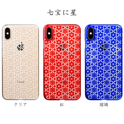 【Web限定】Air Jacket “kiriko” for iPhone XS Max 七宝に星 ピアノブラック