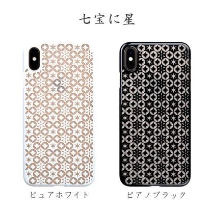 【Web限定】Air Jacket “kiriko” for iPhone XS Max 七宝に星 ピアノブラック