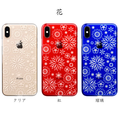 【Web限定】Air Jacket “kiriko” for iPhone XS Max 花 ピアノブラック