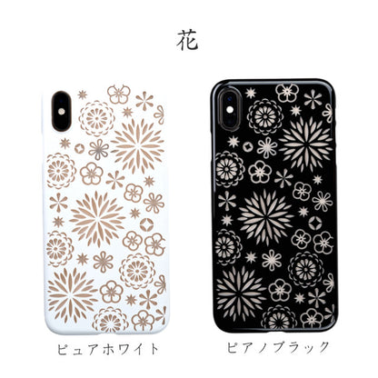 【Web限定】Air Jacket “kiriko” for iPhone XS Max 花 ピアノブラック